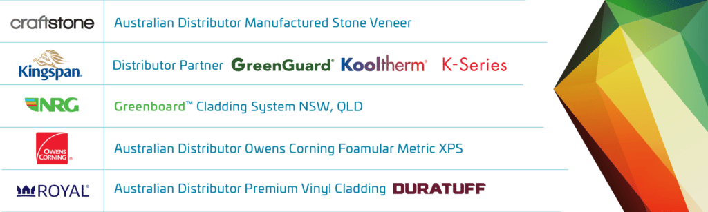 Australian Distributor Craft Stone, Kingspan, NRG, Owens Corning, Royal